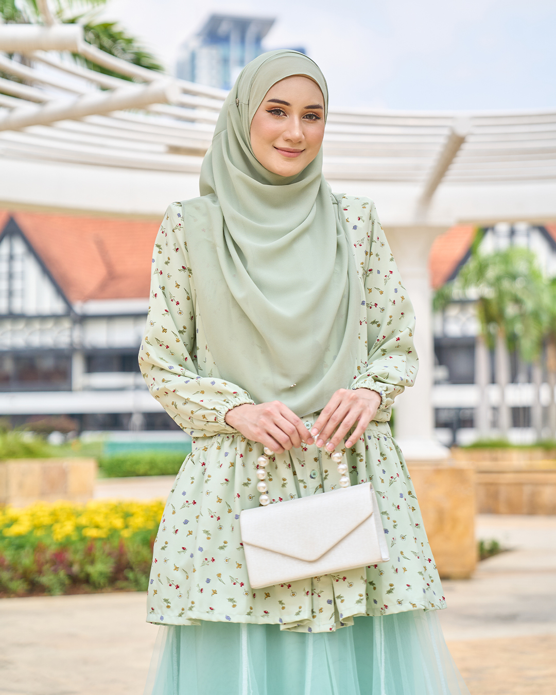 Blouse Luna Laluna X MCC – Garden Minty