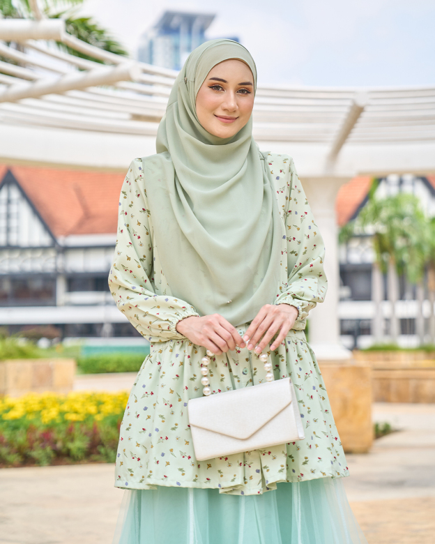 Blouse Luna Laluna X MCC – Garden Minty