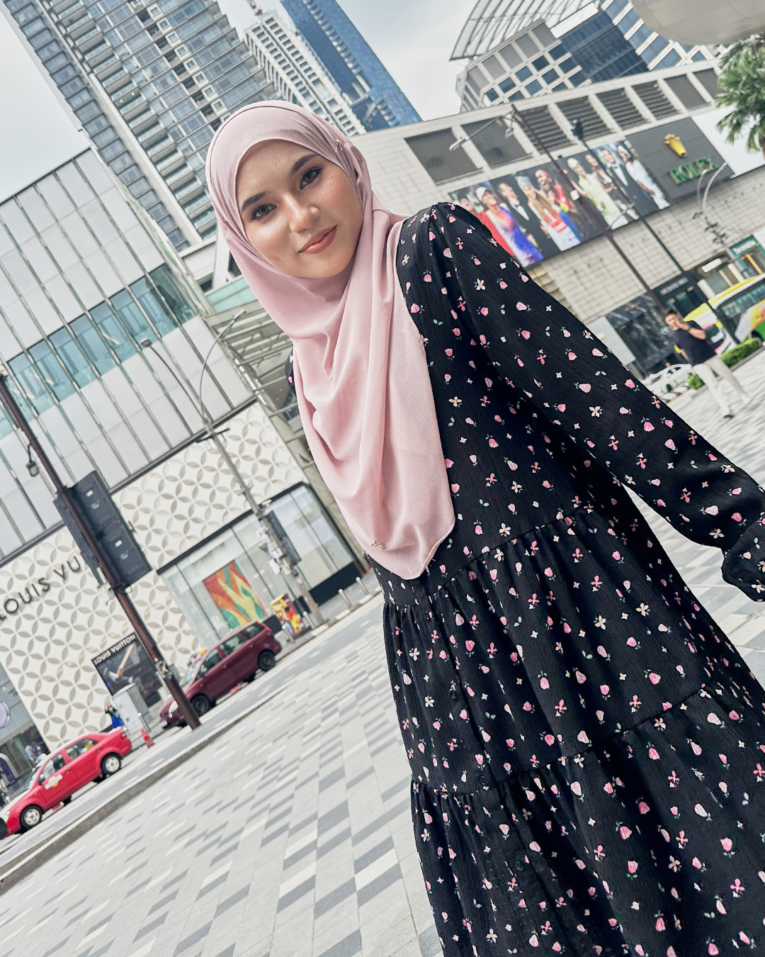 Blouse Luni Flower Rosa Series