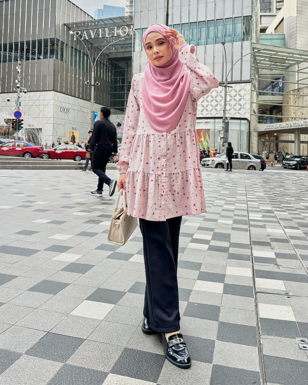 Blouse Luni Flower Rosa Series