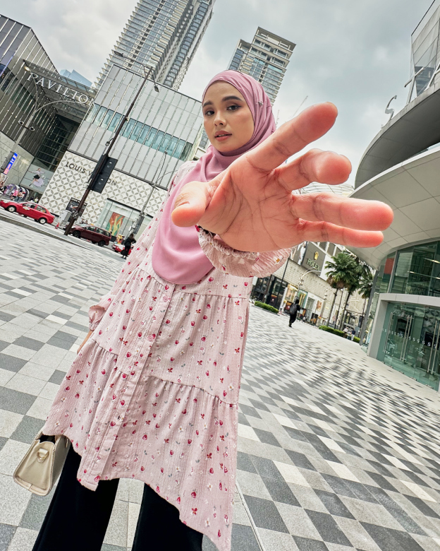 Blouse Luni Flower Rosa Series