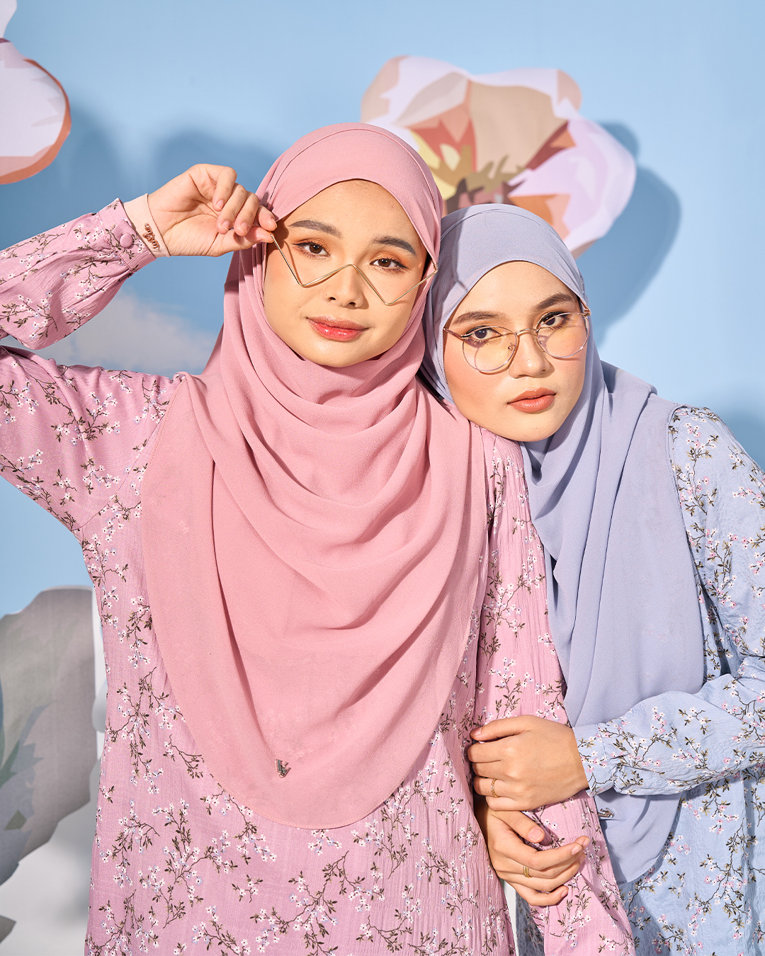 Blouse Lyana Laluna X MCC - Dusty Blue