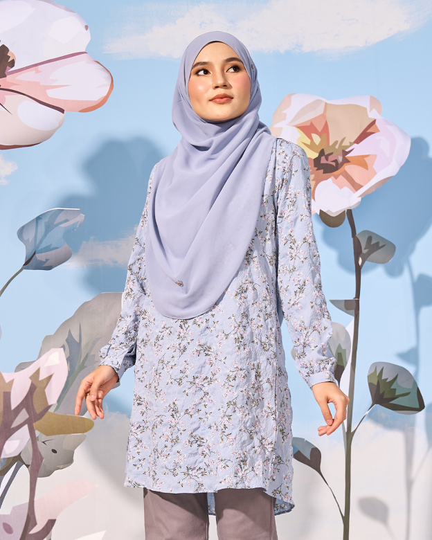 Blouse Lyana Laluna X MCC - Dusty Blue