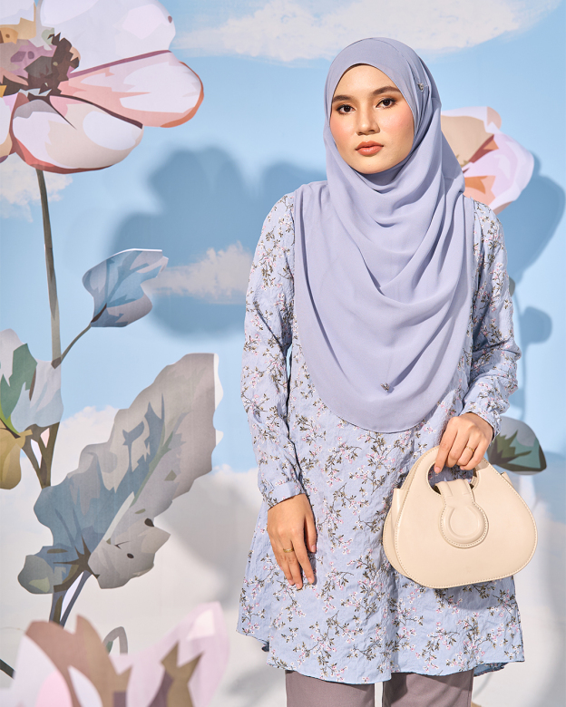 Blouse Lyana Laluna X MCC - Dusty Blue