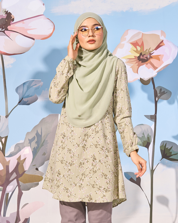 Blouse Lyana Laluna X MCC - Sage Green