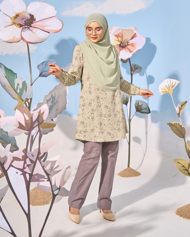 Blouse Lyana Laluna X MCC - Sage Green