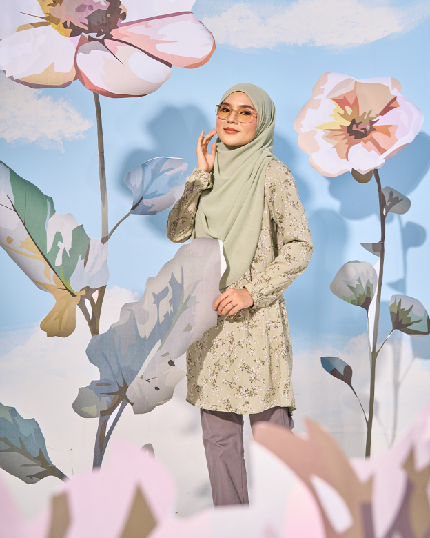 Blouse Lyana Laluna X MCC - Sage Green