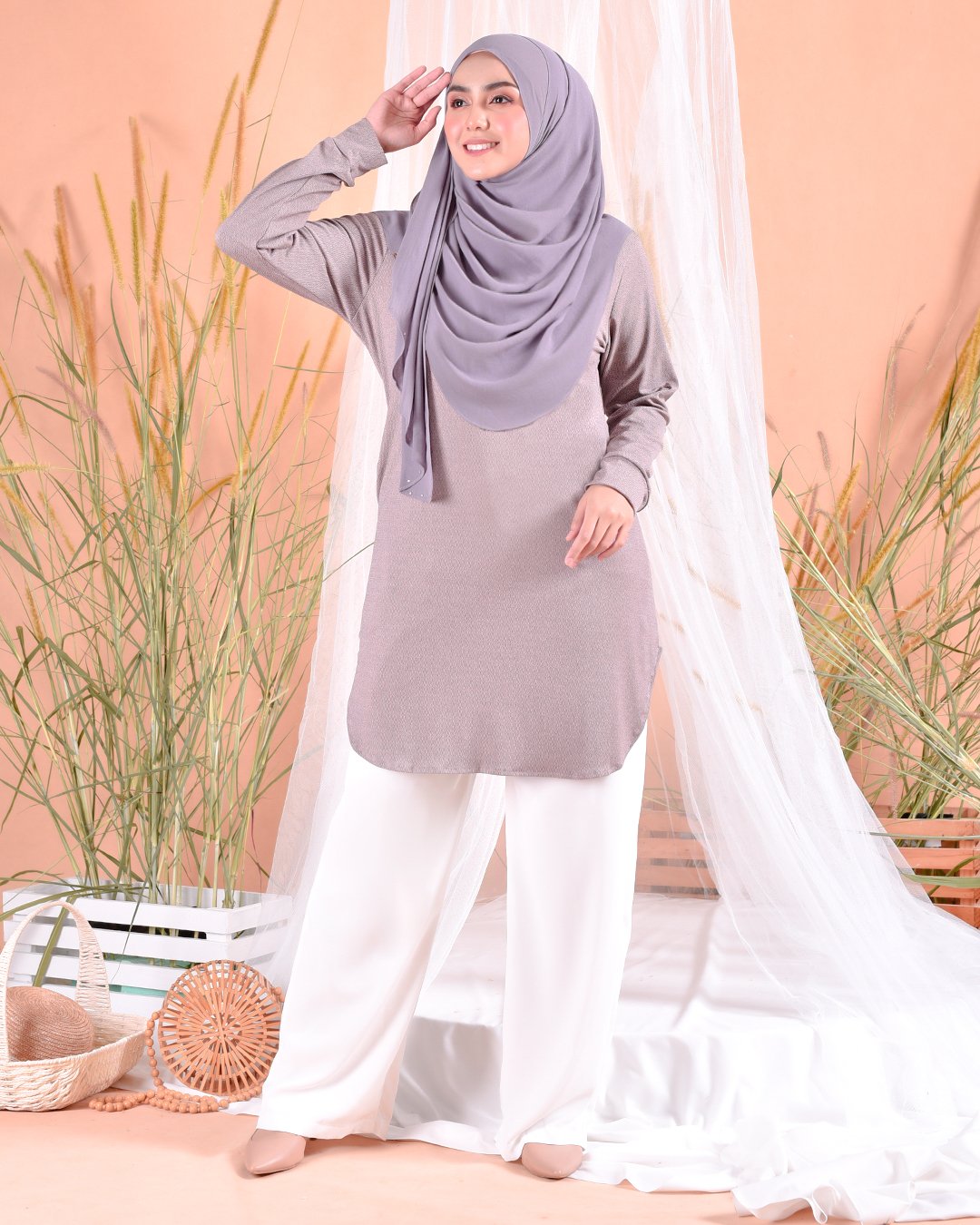 Blouse Kozi Nakiko - Mauve Purple