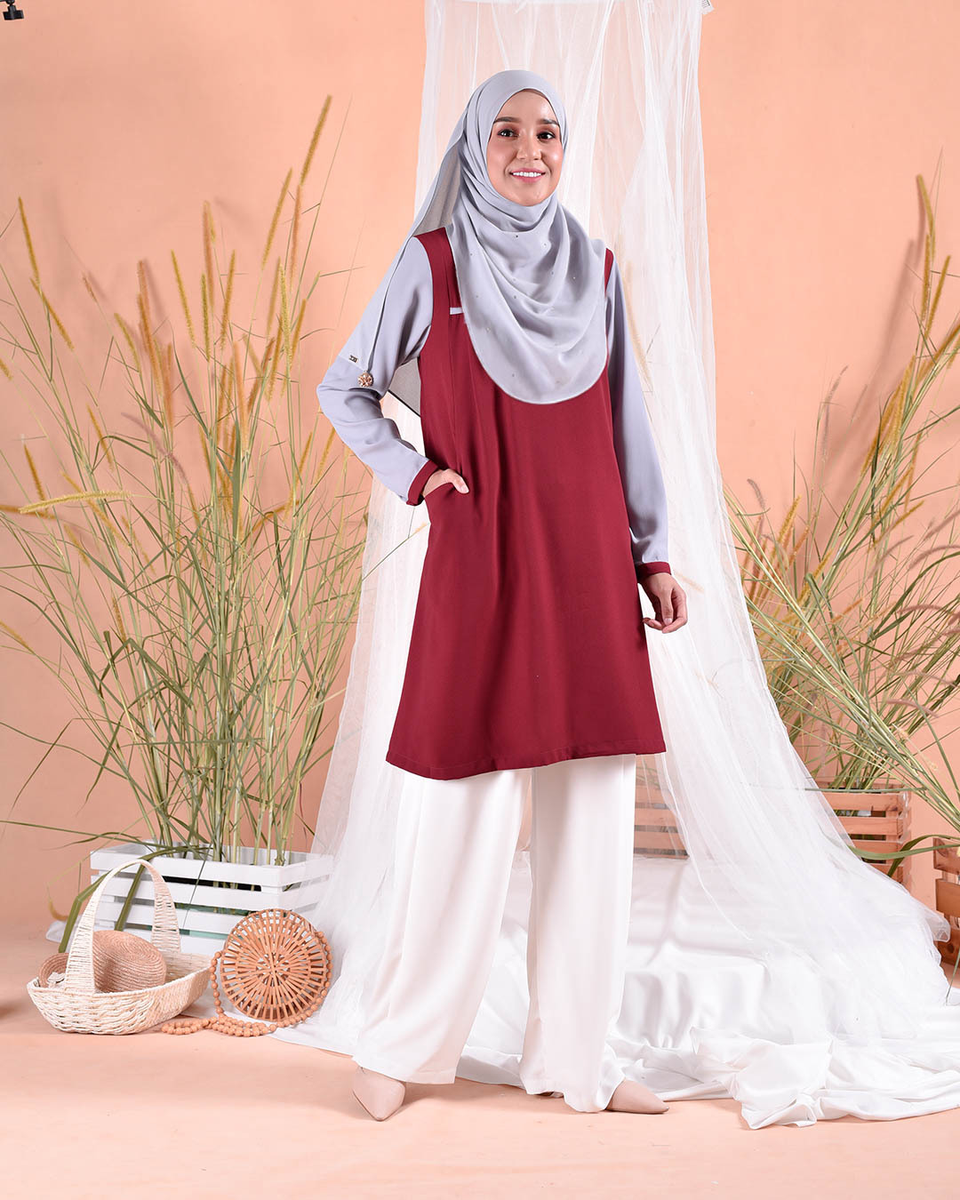 Blouse Nami - Ruby Red