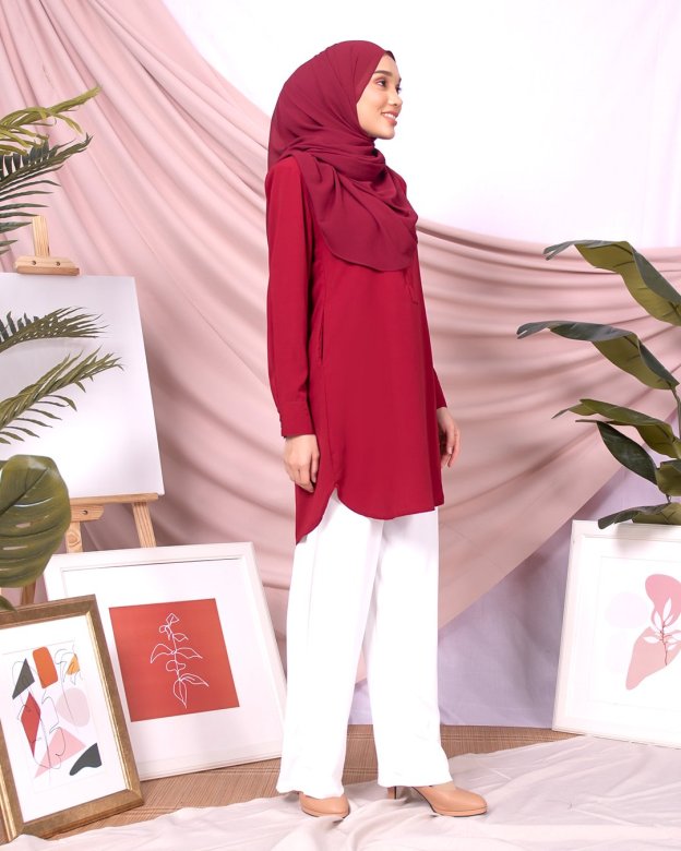 Blouse Natsumi - Ruby Red