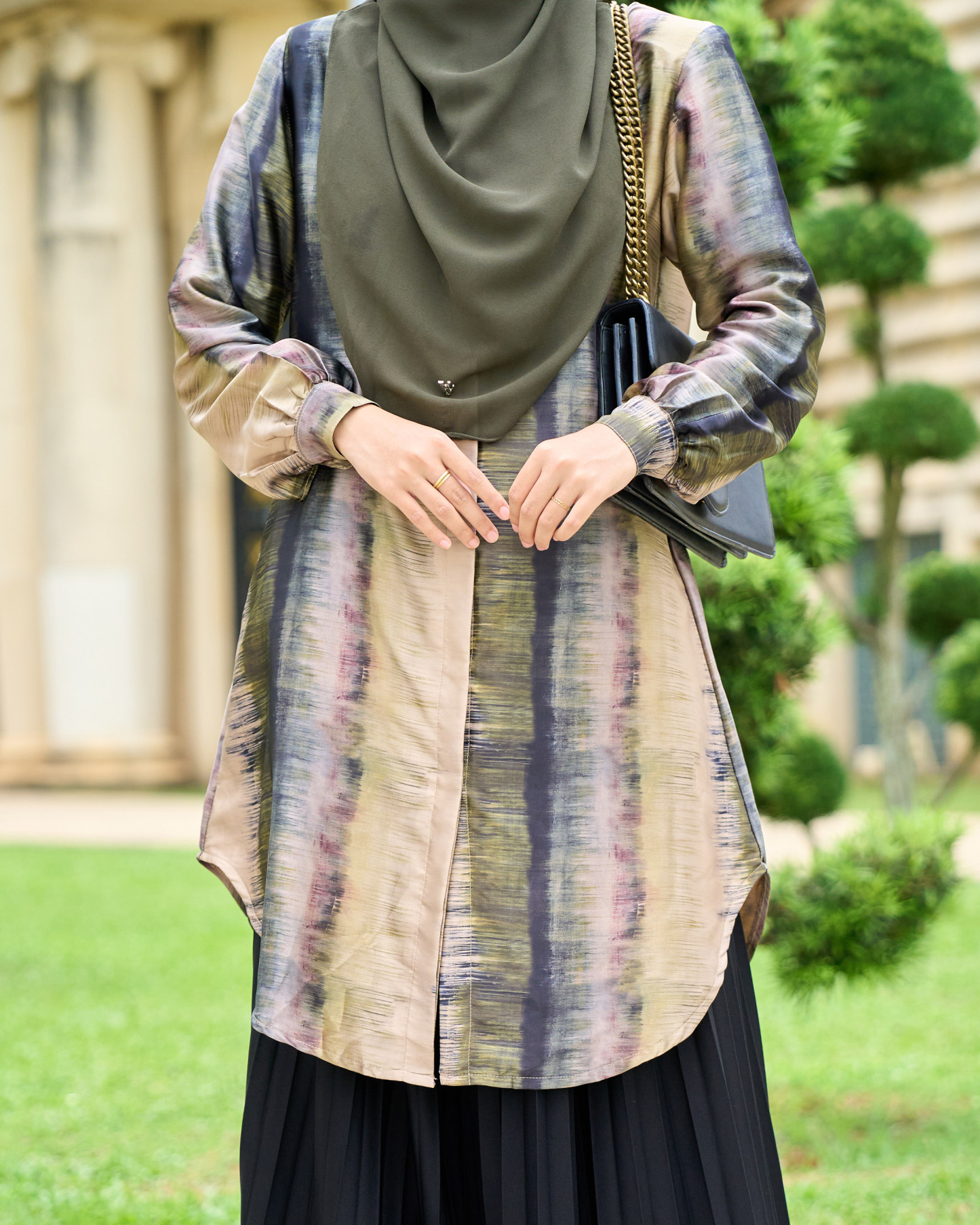 Blouse Naza- Aurora Moss Green