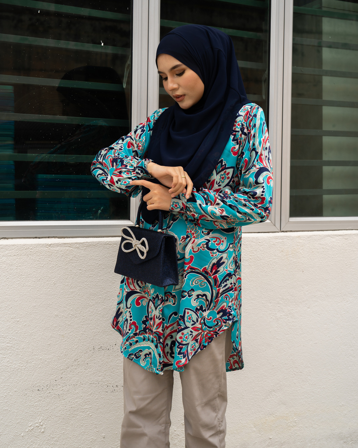Blouse Nazifa - Luna Blue