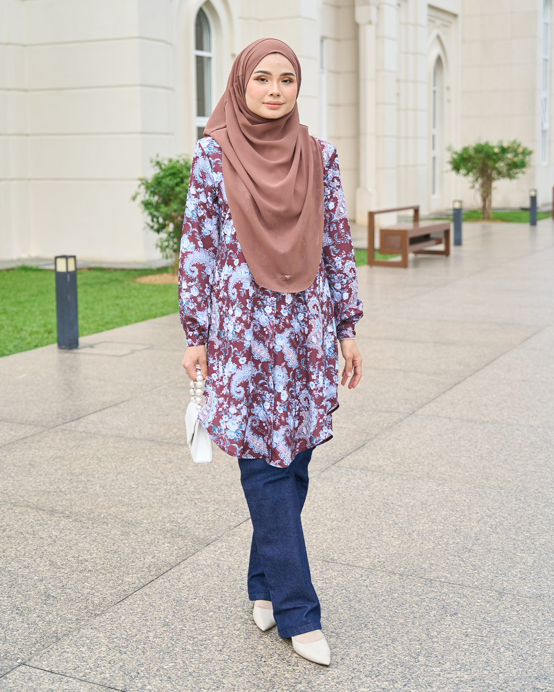 Blouse Nazuha - Vintage Monica Weave Stripe Series