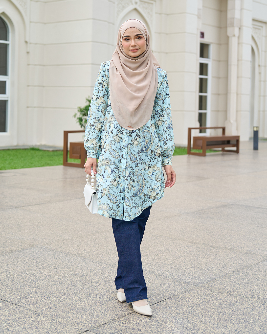 Blouse Nazuha - Vintage Monica Weave Stripe Series
