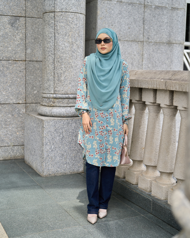 Blouse Nazuha - Arctic Clematis