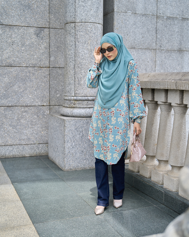 Blouse Nazuha - Arctic Clematis