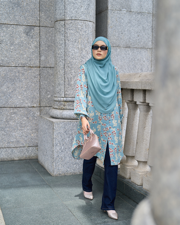 Blouse Nazuha - Arctic Clematis