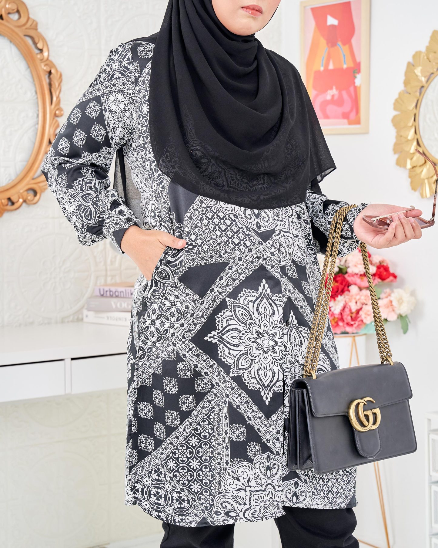 Blouse Nazuha - Bandana Black