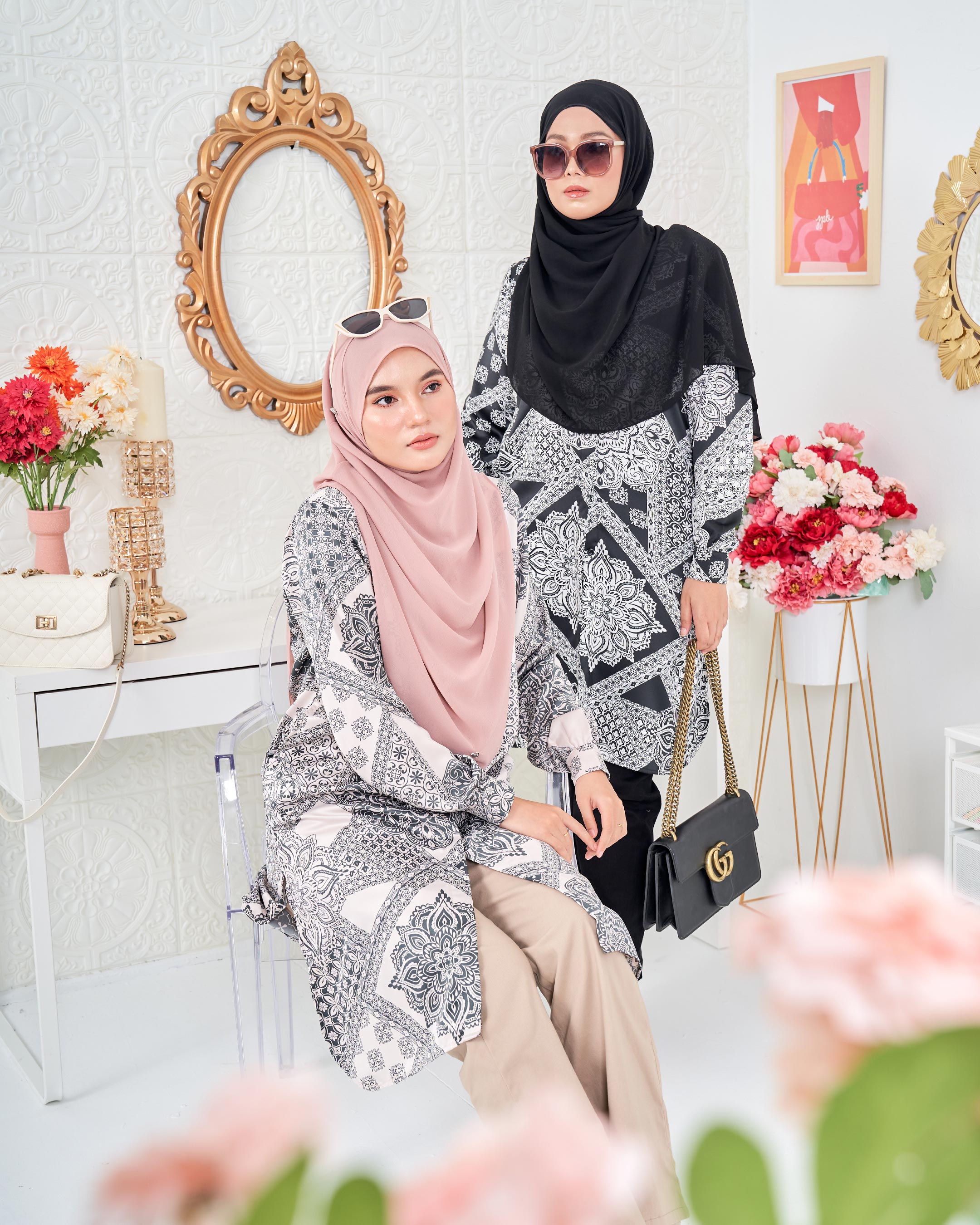 Blouse Nazuha - Bandana Black