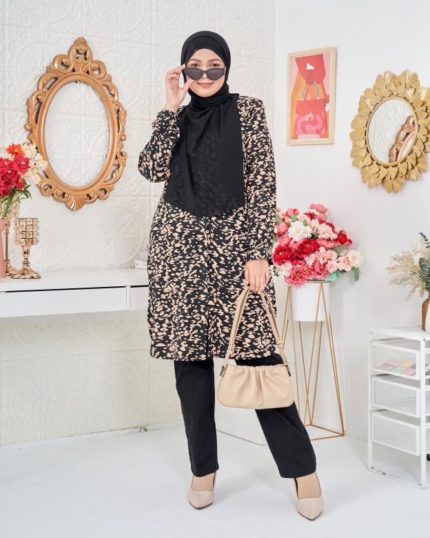 Blouse Nazuha - Blackie Coral