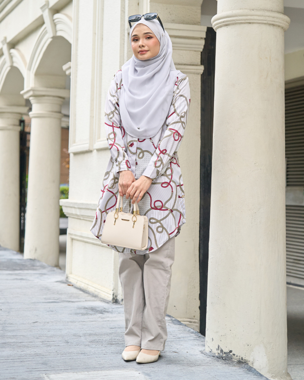 Blouse Nazuha – Chain Grey