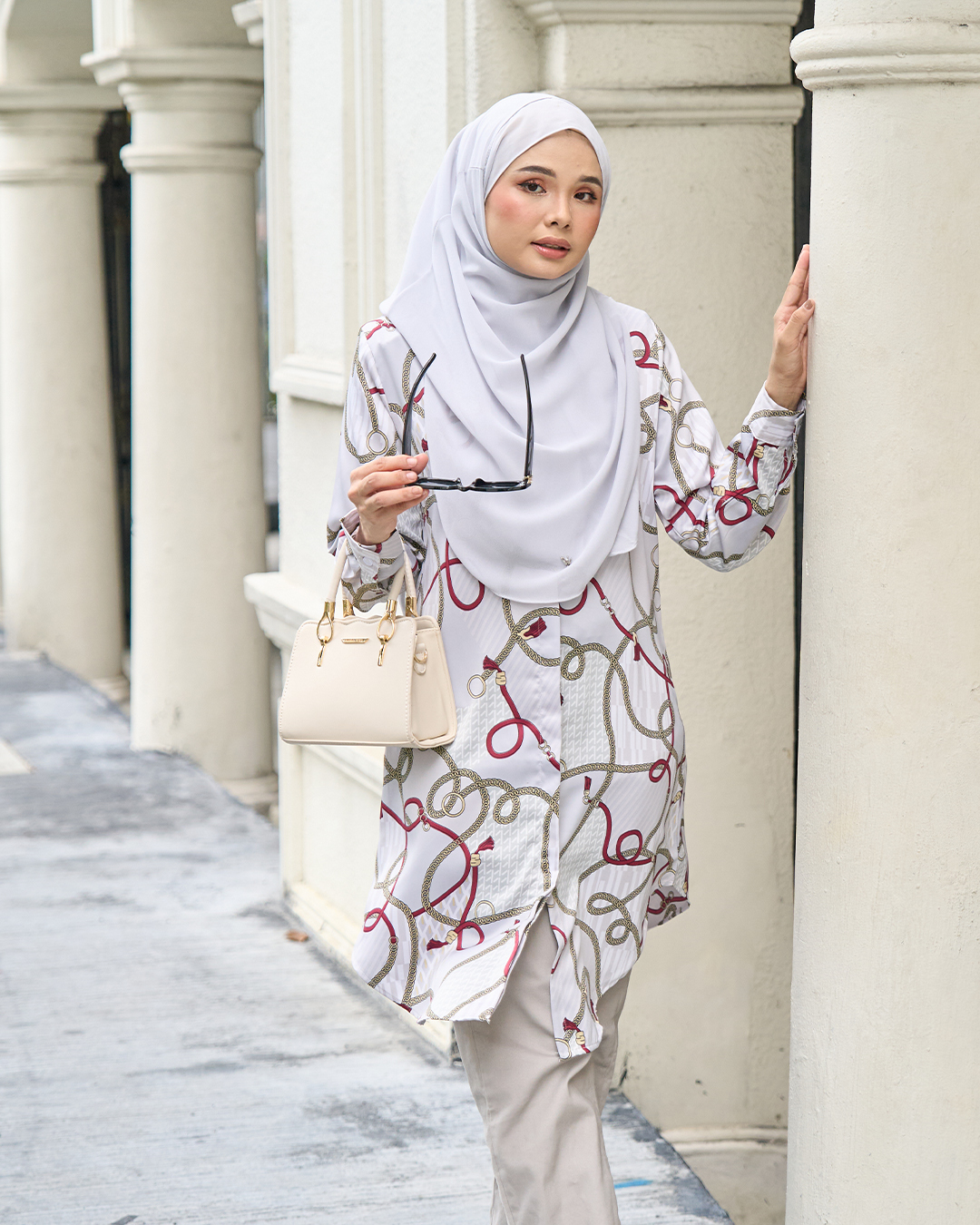 Blouse Nazuha – Chain Grey
