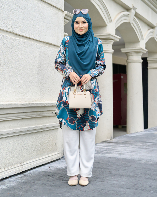 Blouse Nazuha – Chain Teal