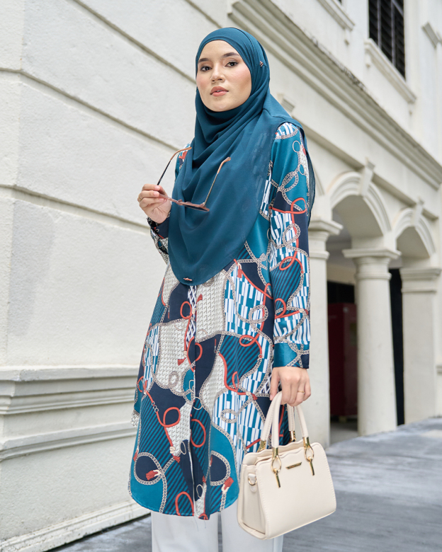 Blouse Nazuha – Chain Teal