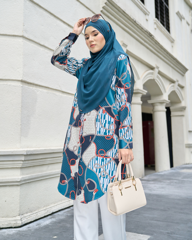 Blouse Nazuha – Chain Teal