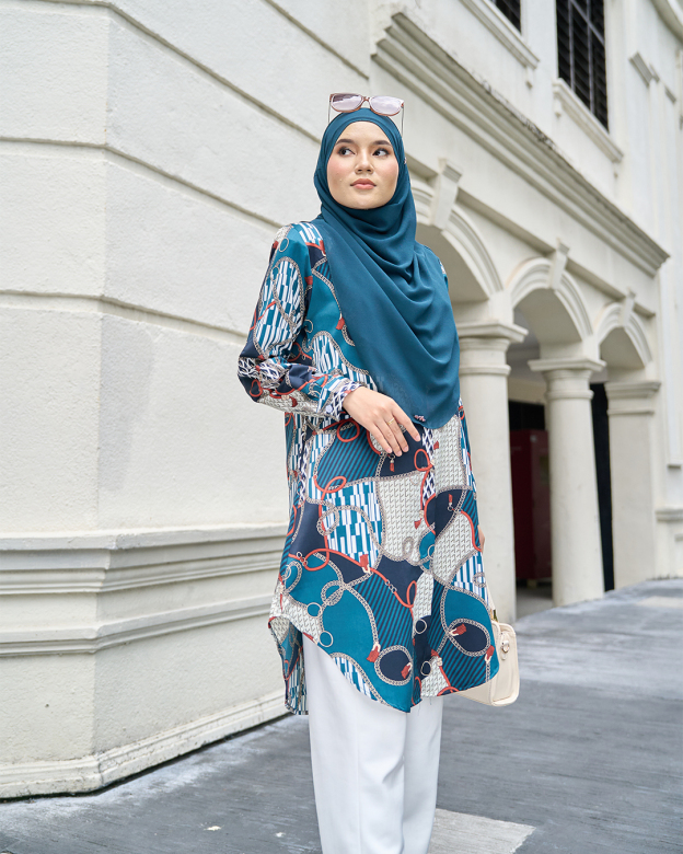 Blouse Nazuha – Chain Teal