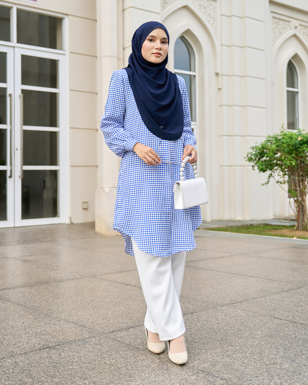 Blouse Nazuha – Dotty Blue
