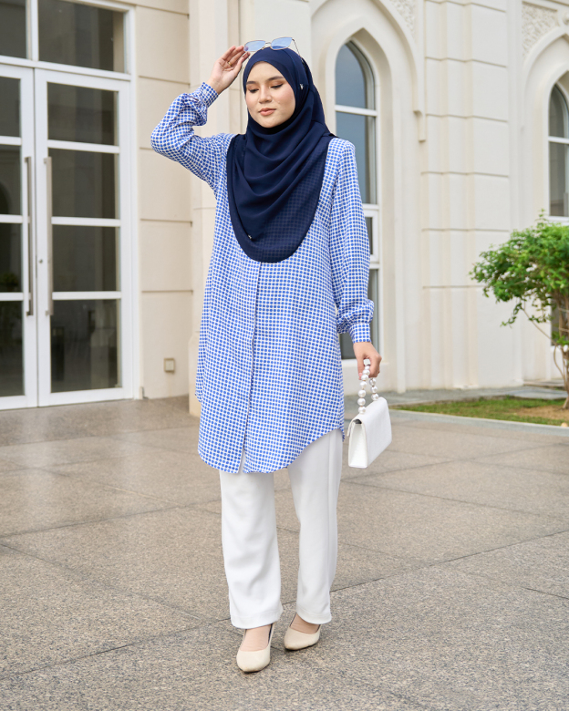 Blouse Nazuha – Dotty Blue
