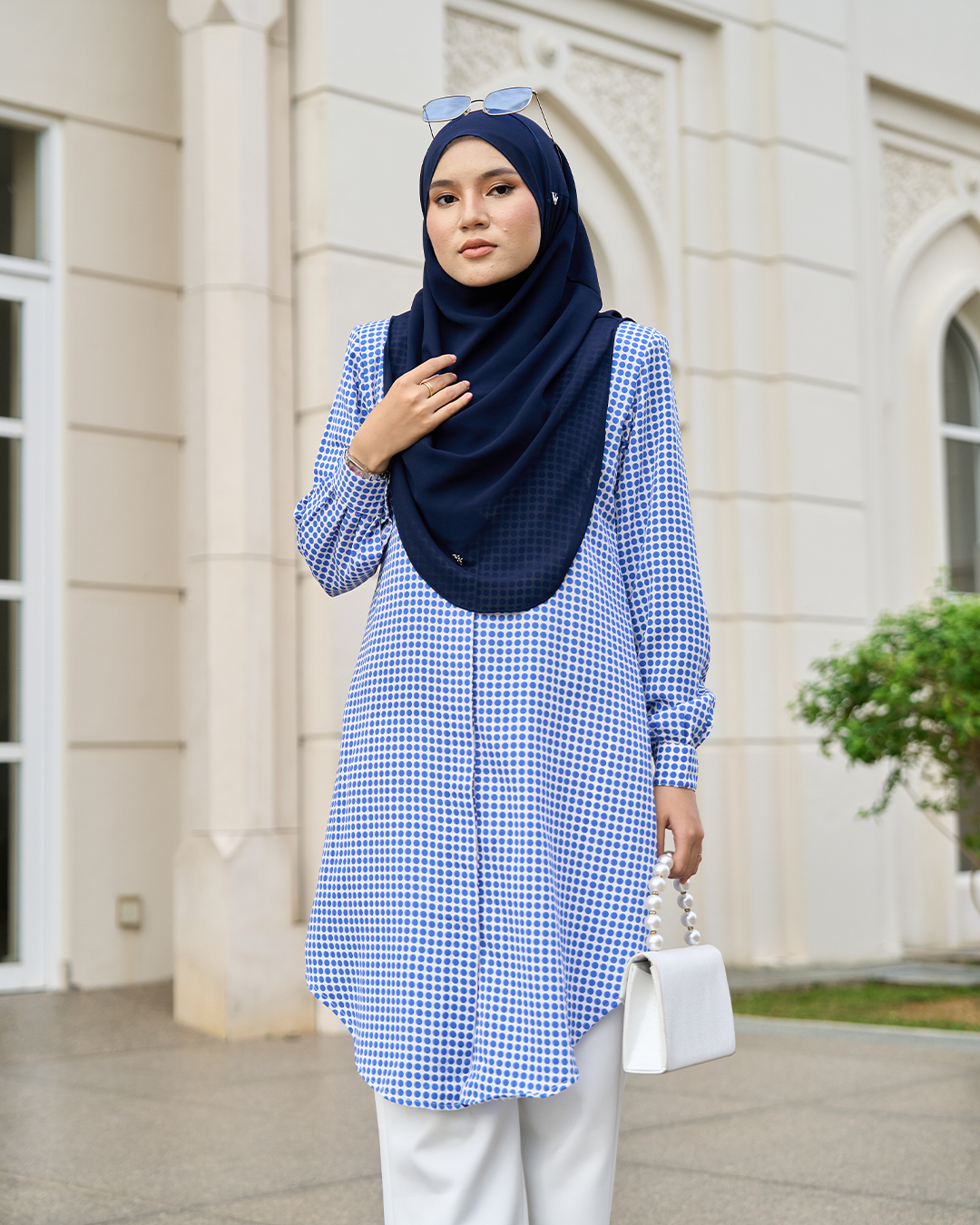 Blouse Nazuha – Dotty Blue