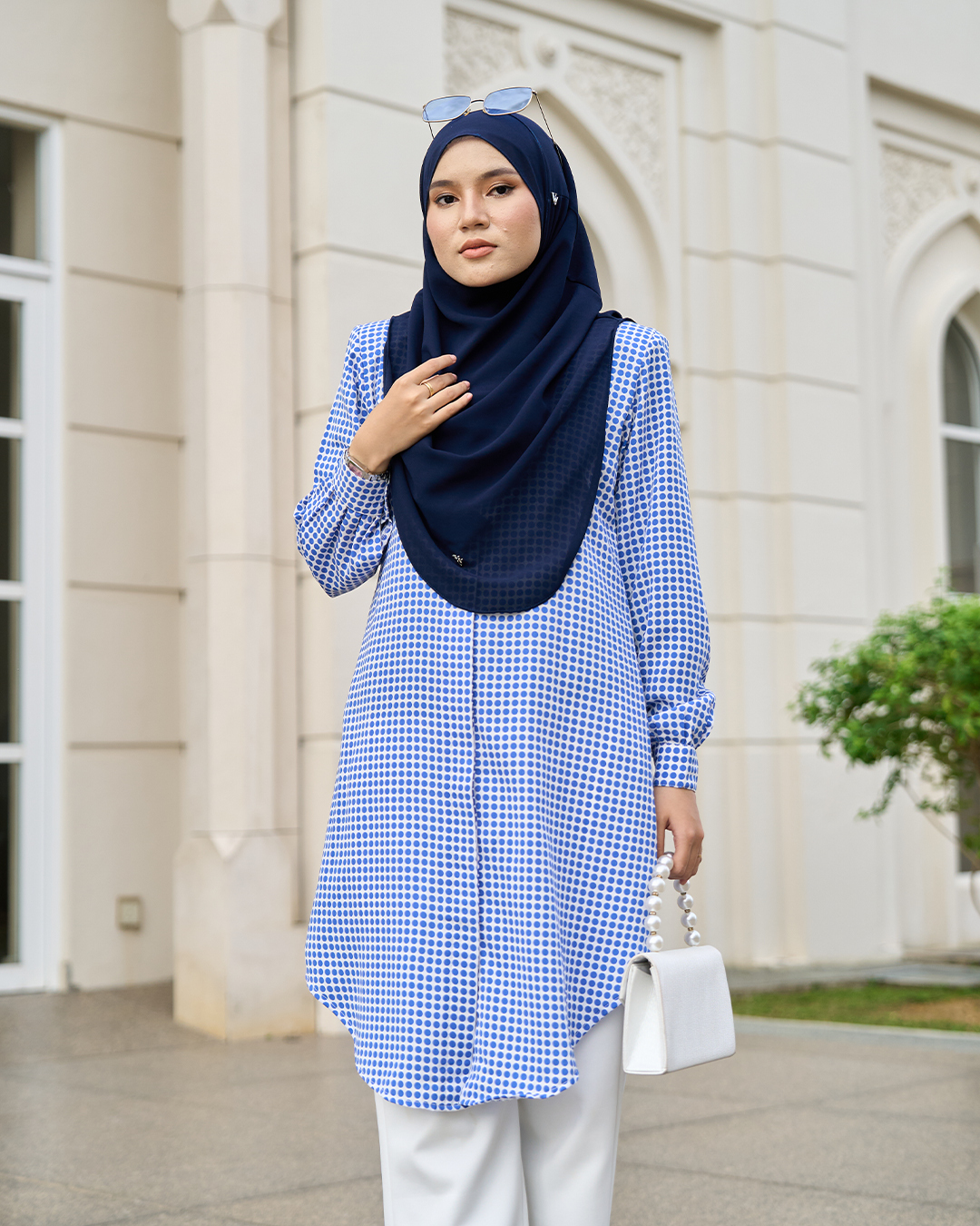 Blouse Nazuha – Dotty Blue