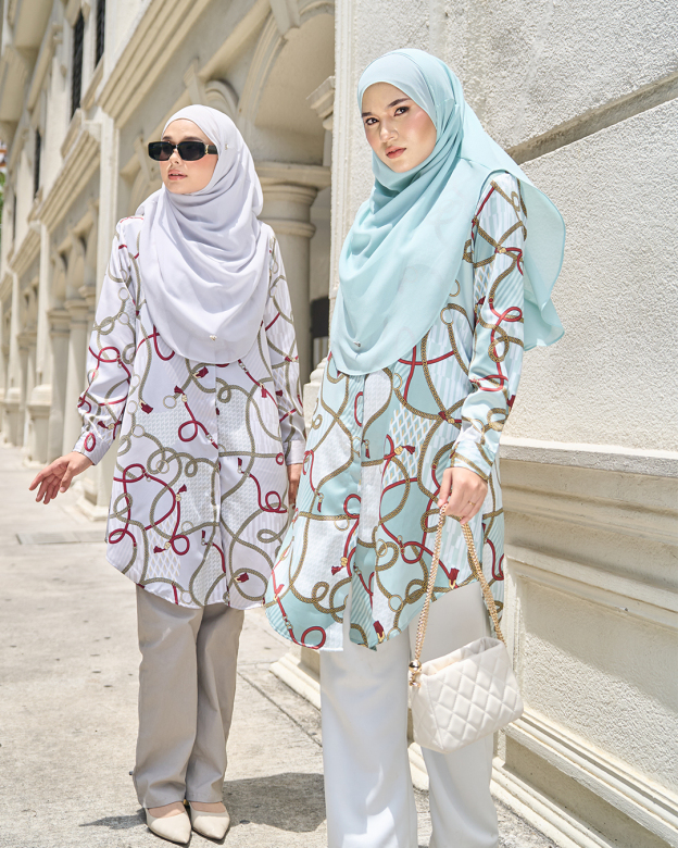Blouse Nazuha – Chain Grey