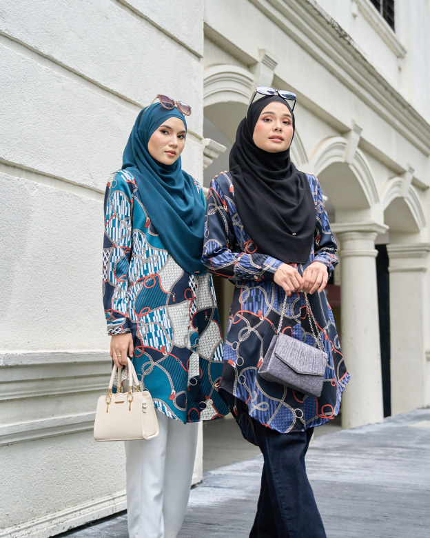 Blouse Nazuha – Chain Teal