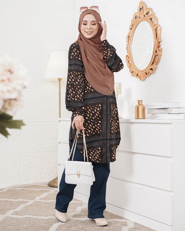 Blouse Nazuha - Grease Leopard