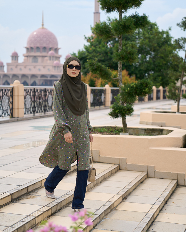 Blouse Nazuha - Grey Cirrus