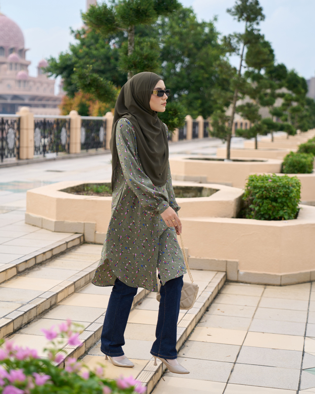 Blouse Nazuha - Grey Cirrus