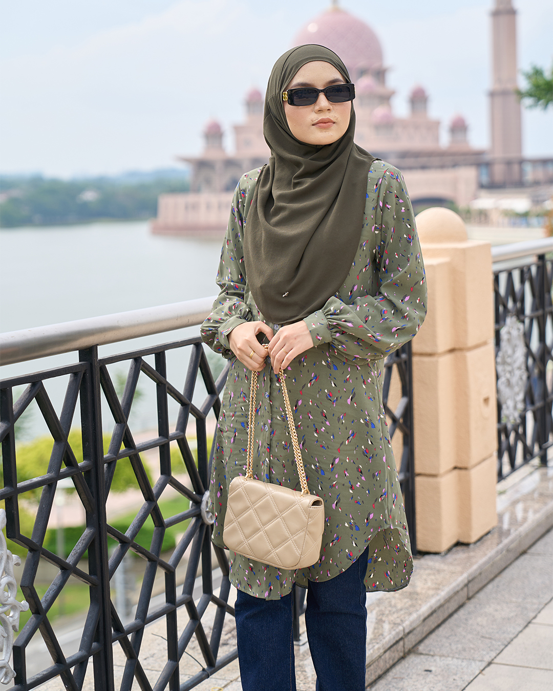 Blouse Nazuha - Grey Cirrus