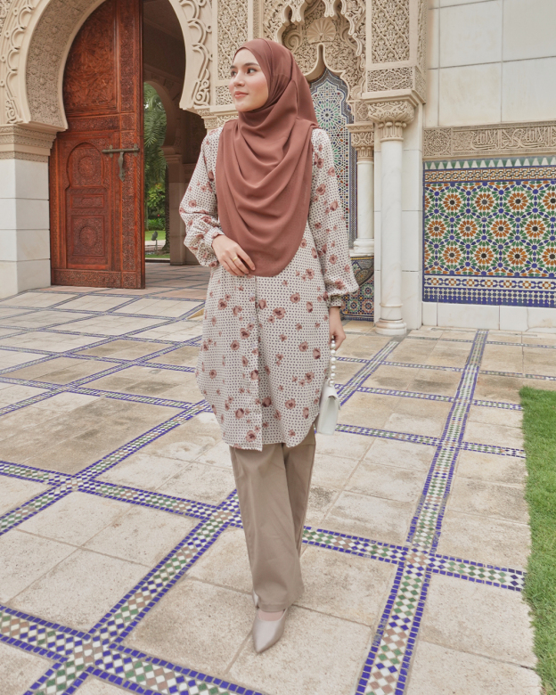 Blouse Nazuha - Khaki Susan