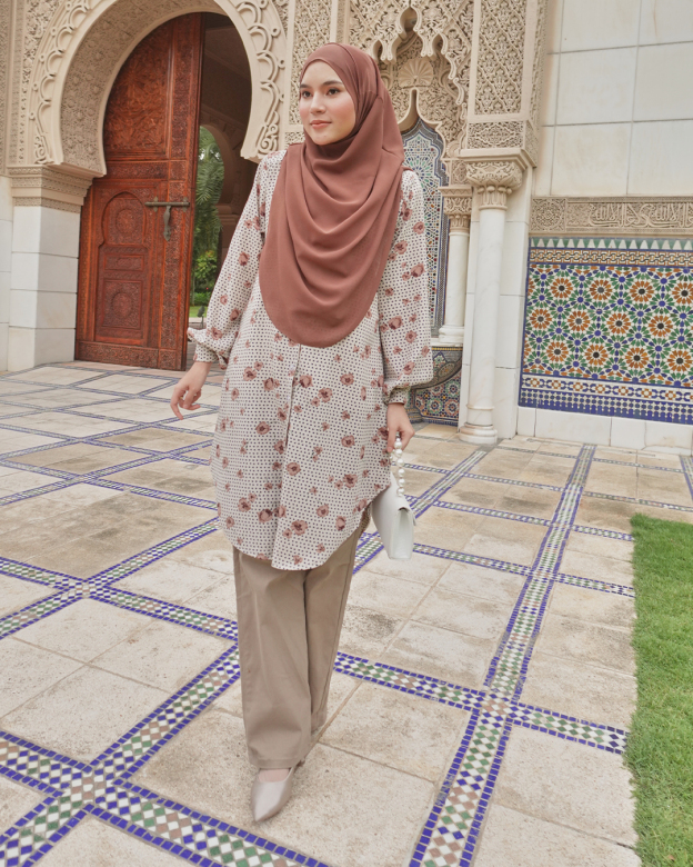 Blouse Nazuha - Khaki Susan