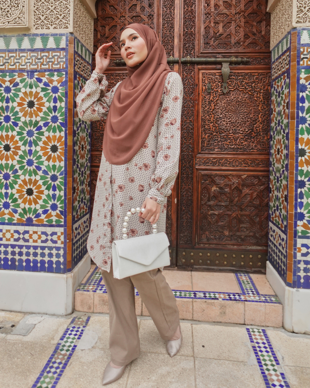 Blouse Nazuha - Khaki Susan
