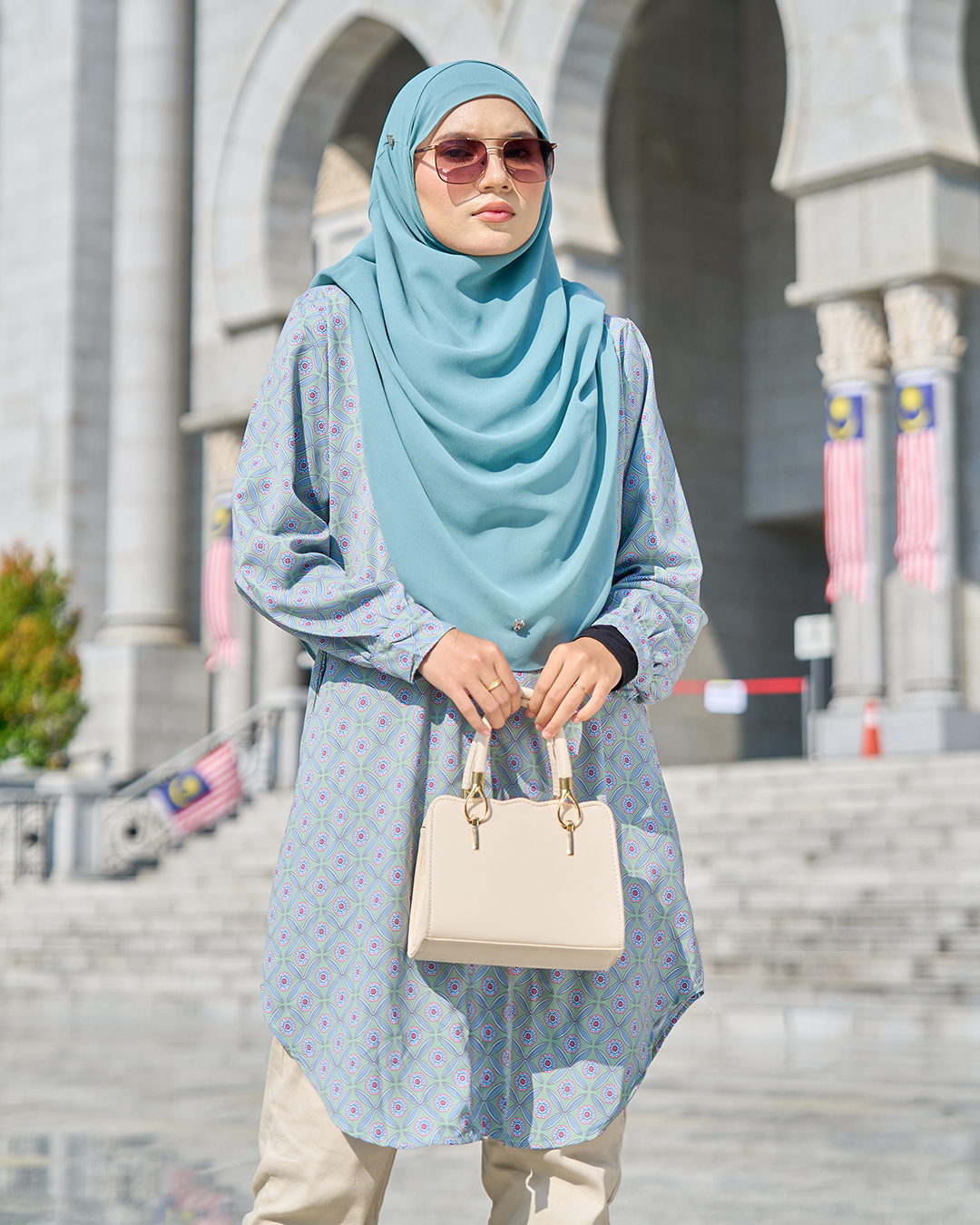 Blouse Nazuha - Monet Pewter
