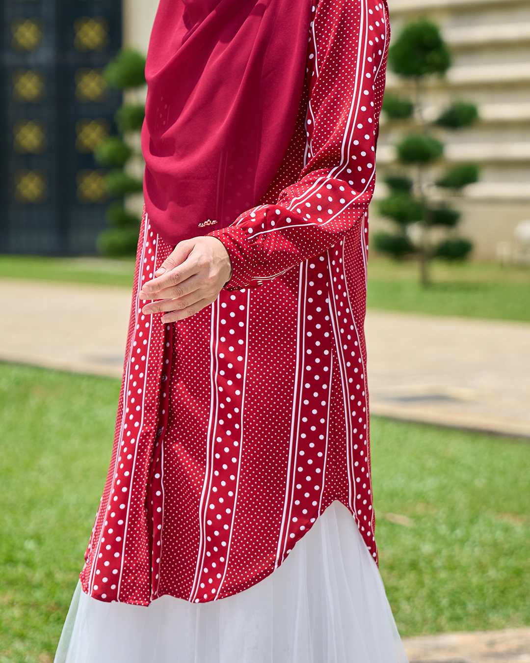 Blouse Nazuha - Octavia Maroon