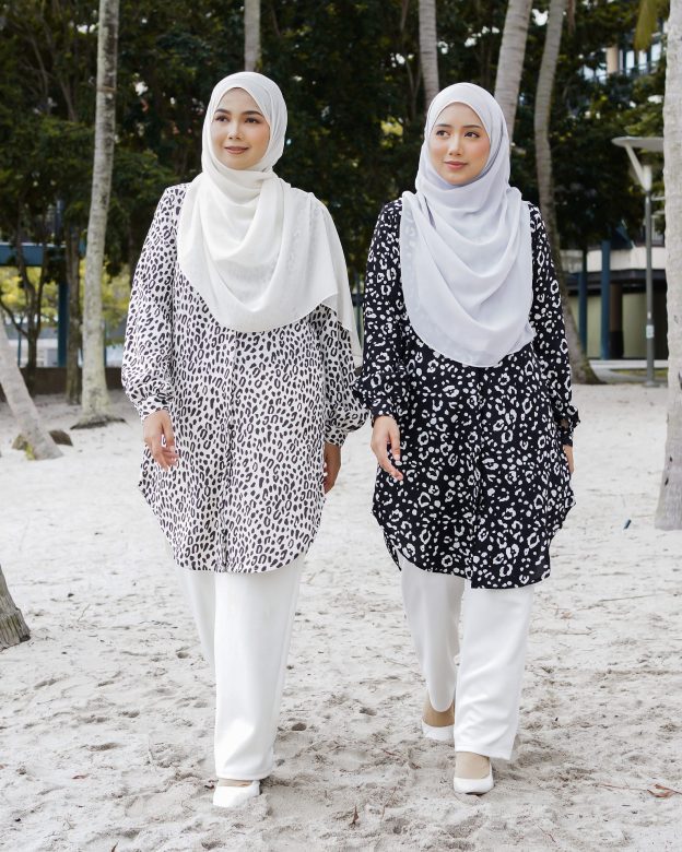 Blouse Nazuha - Blackie White