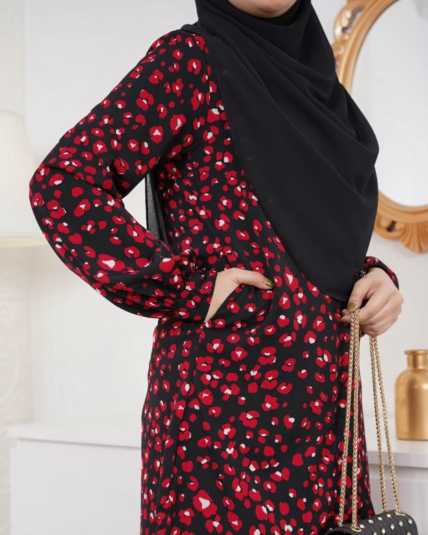 Blouse Nazuha - Ruby Leopard
