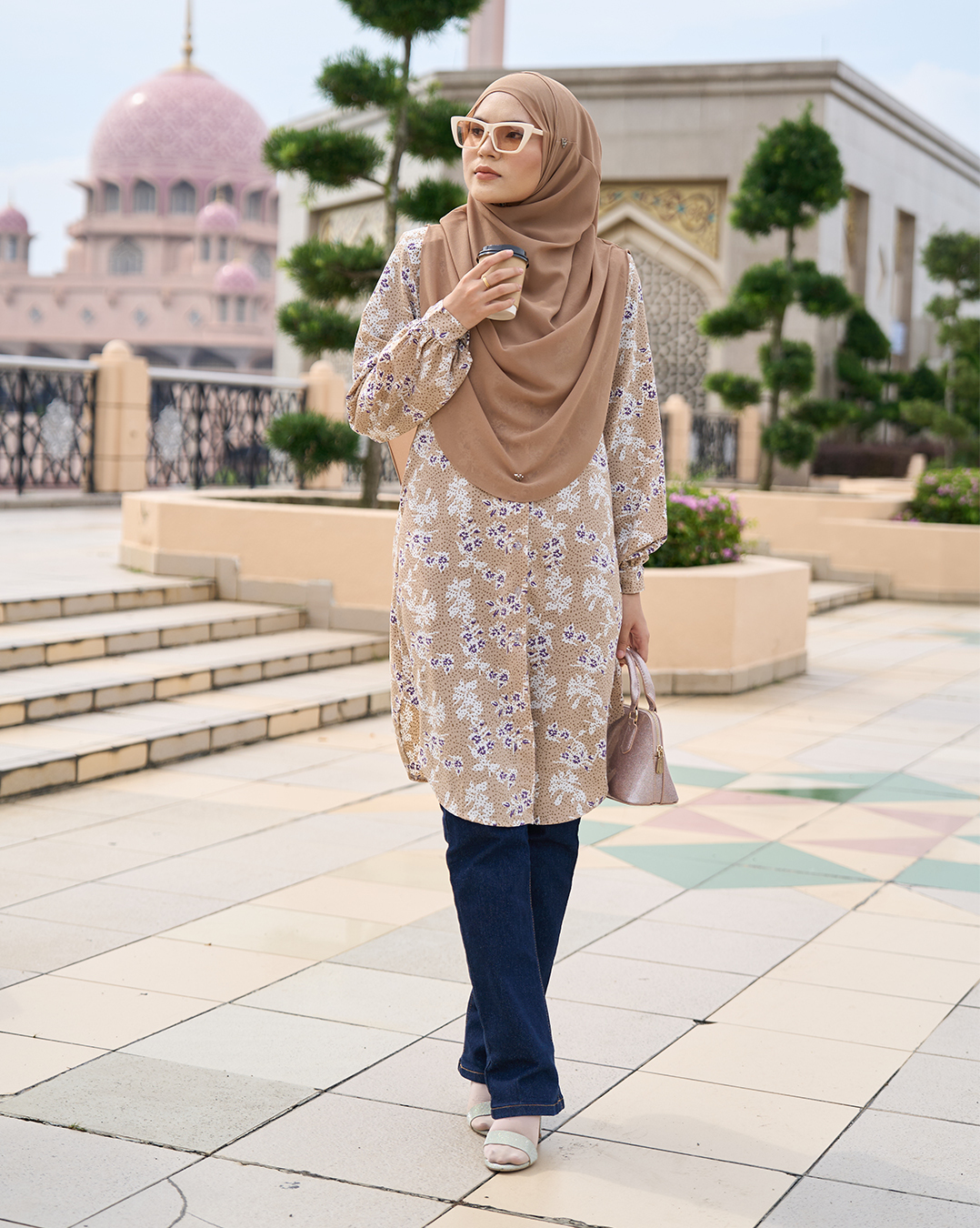 Blouse Nazuha - Sand Clematis
