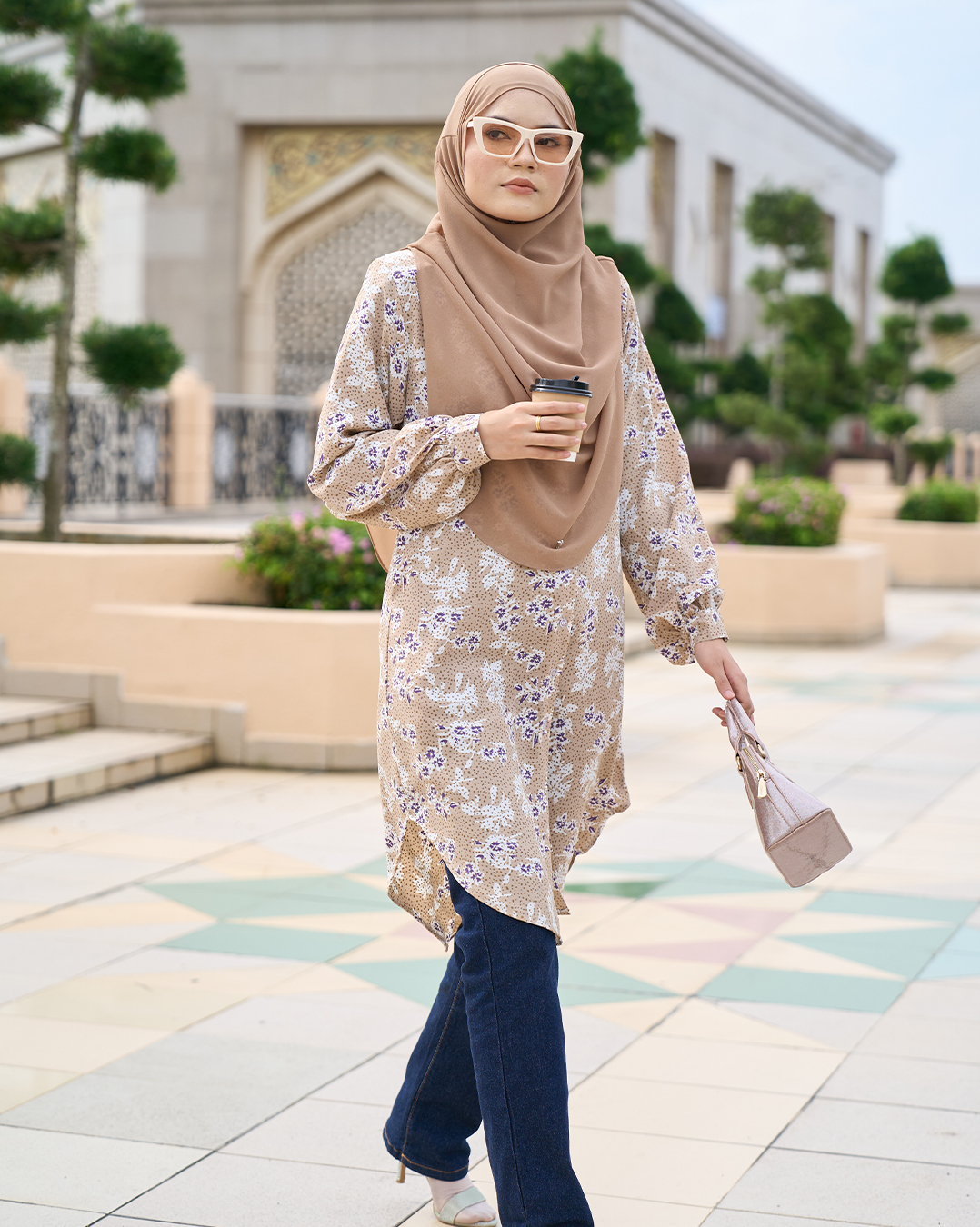 Blouse Nazuha - Sand Clematis