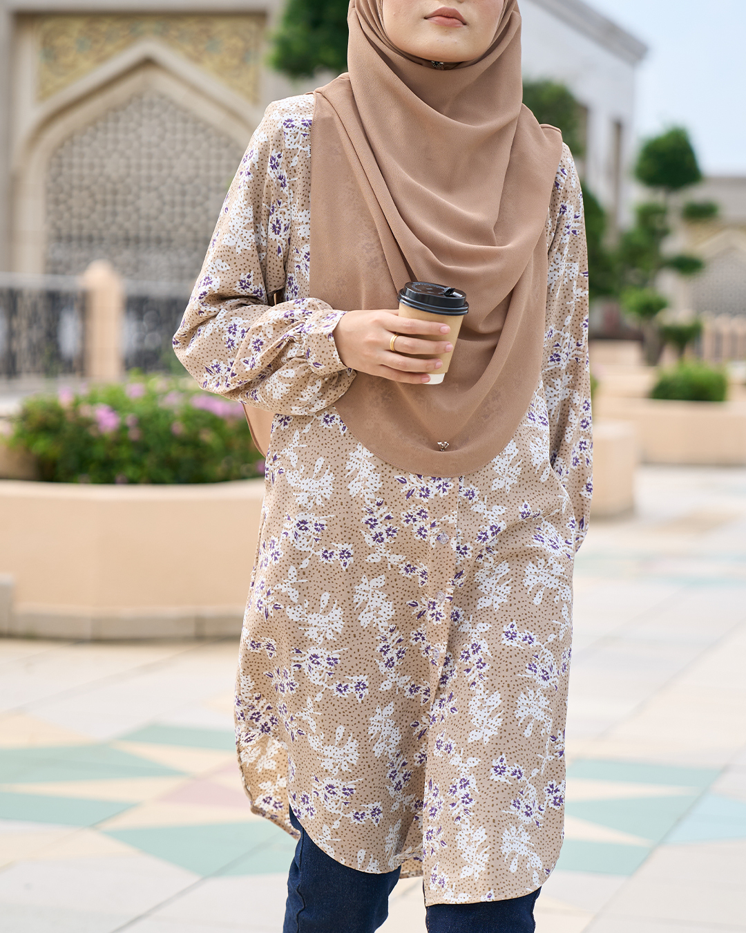Blouse Nazuha - Sand Clematis